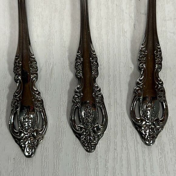 Oneida Community BRAHMS Stainless Steel 3 Salad Forks Silverware Flatware - Picture 3 of 6